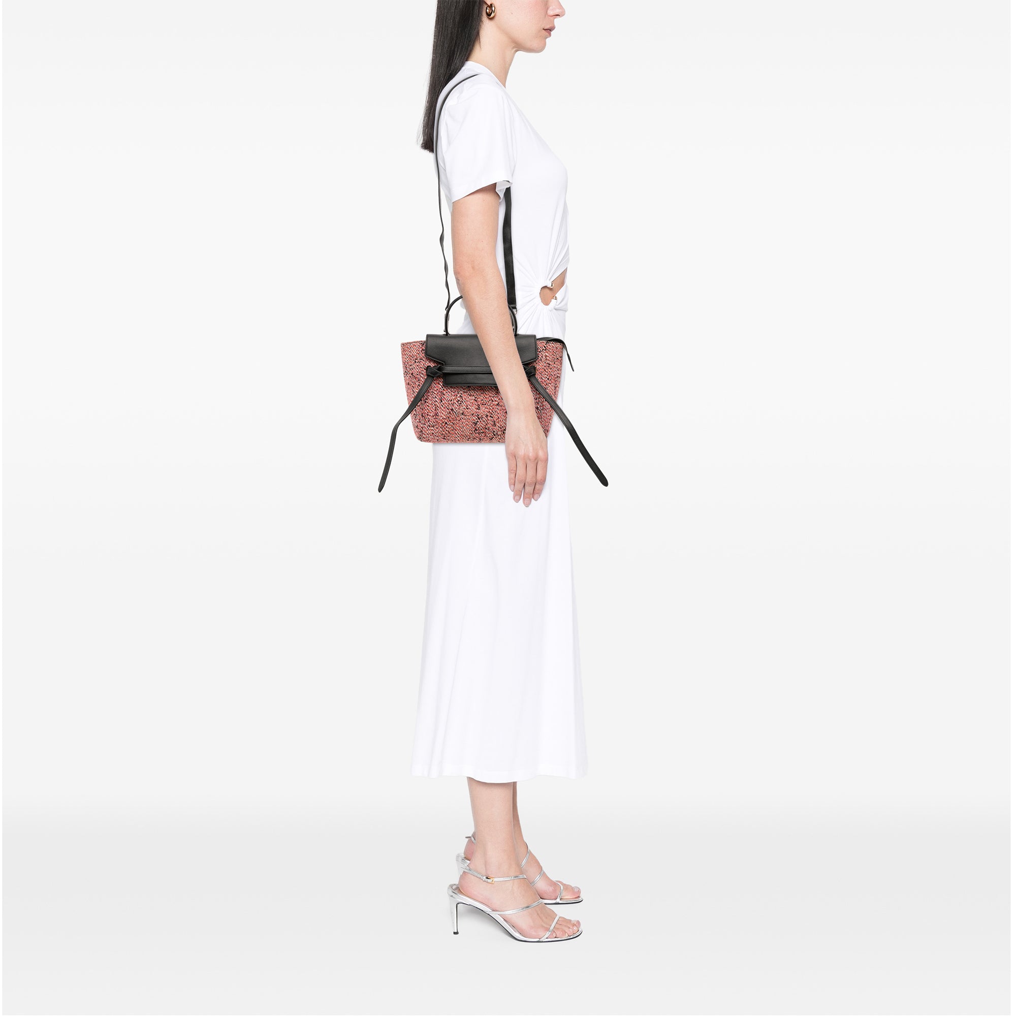 Micro Tweed Belt Satchel - Image 12