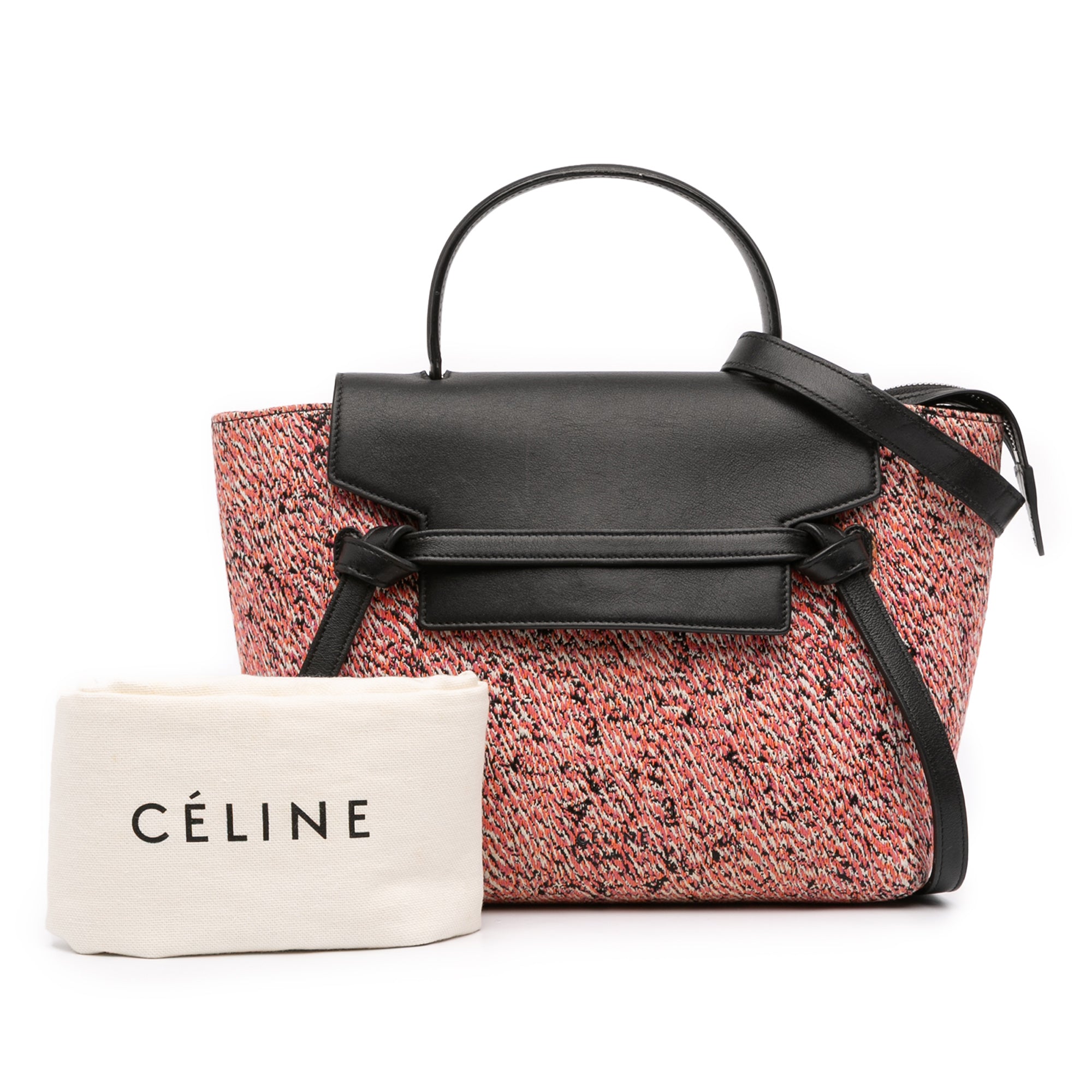 Micro Tweed Belt Satchel - Image 13
