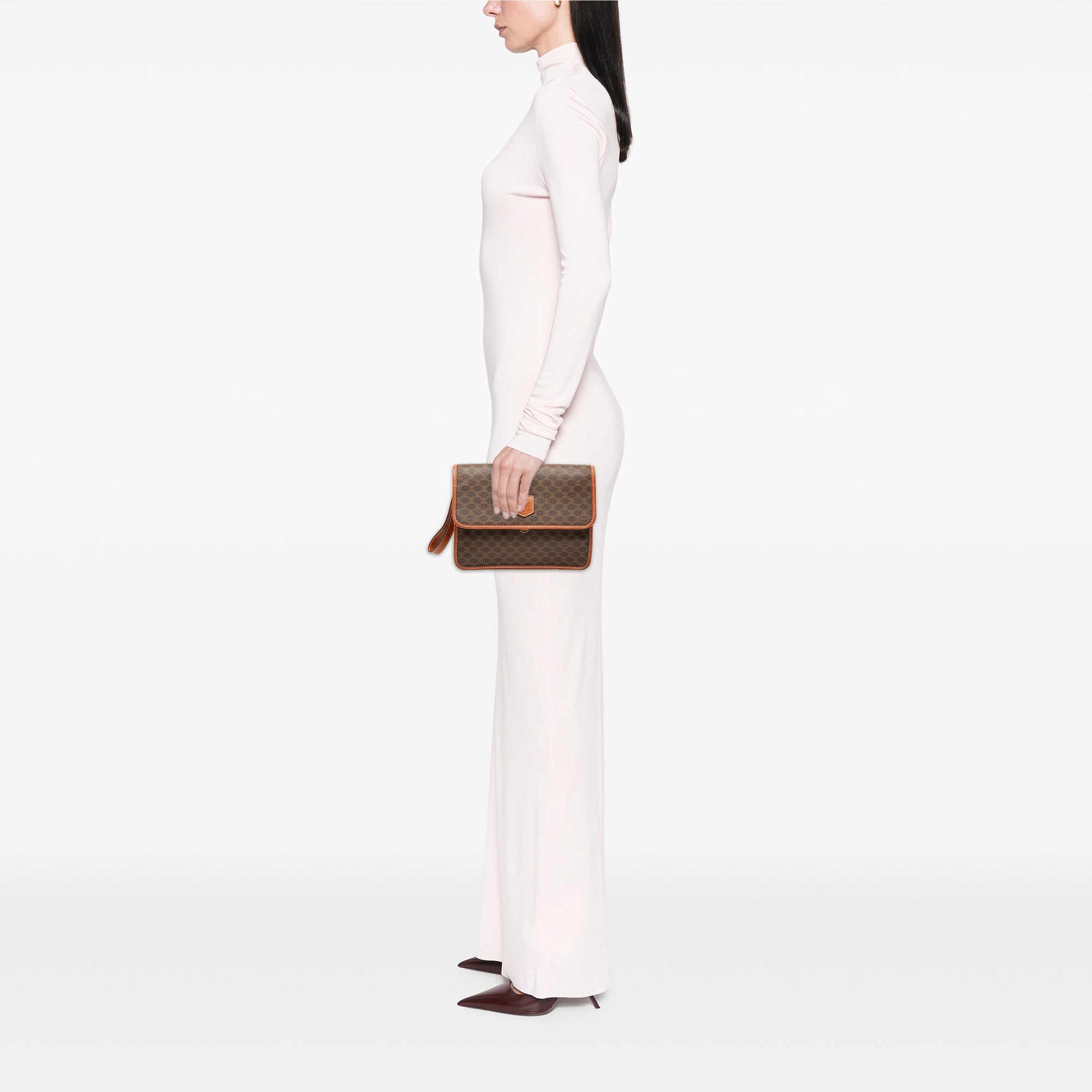 Macadam Coated Canvas Clutch - Image 7