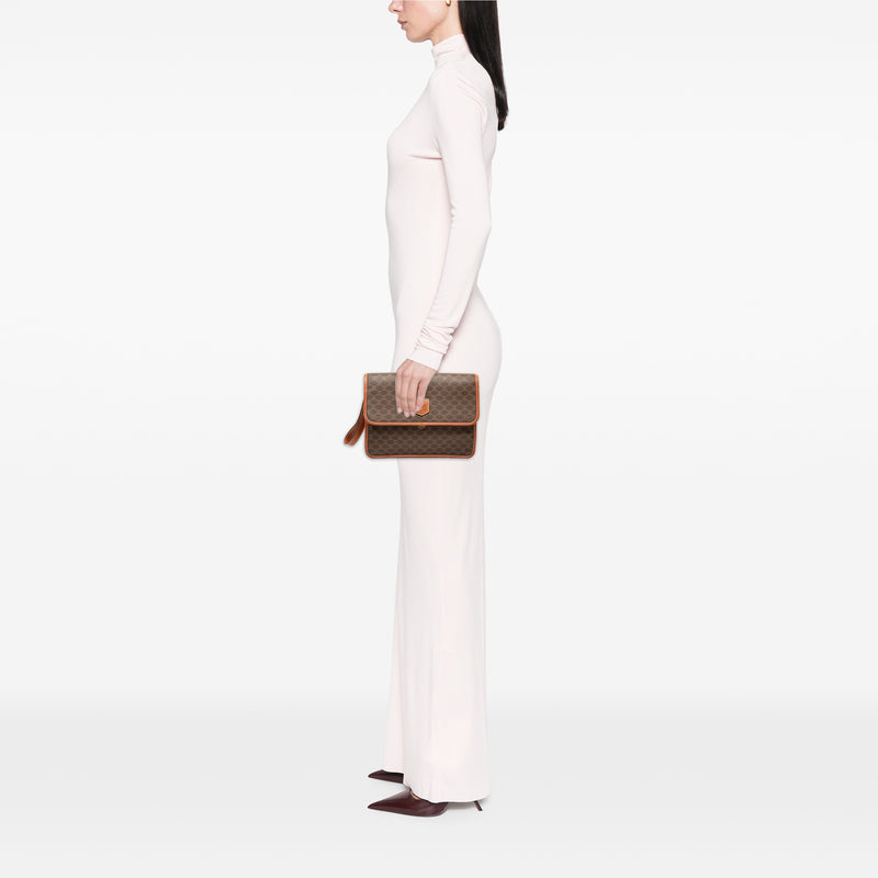 Macadam Coated Canvas Clutch - Image 7