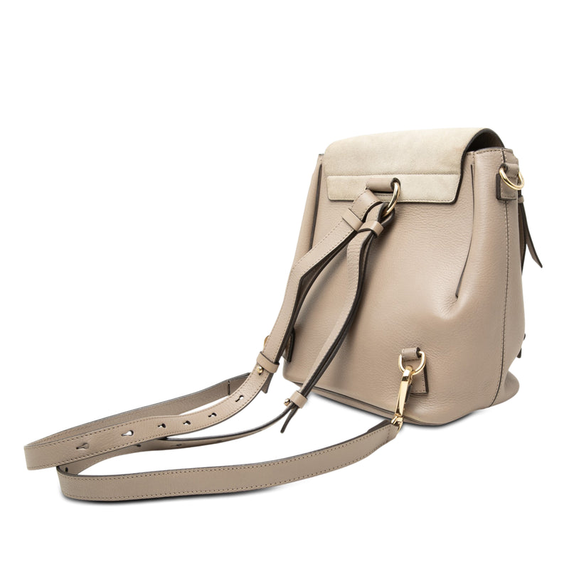 Small Calfskin and Suede Faye Backpack - Image 2