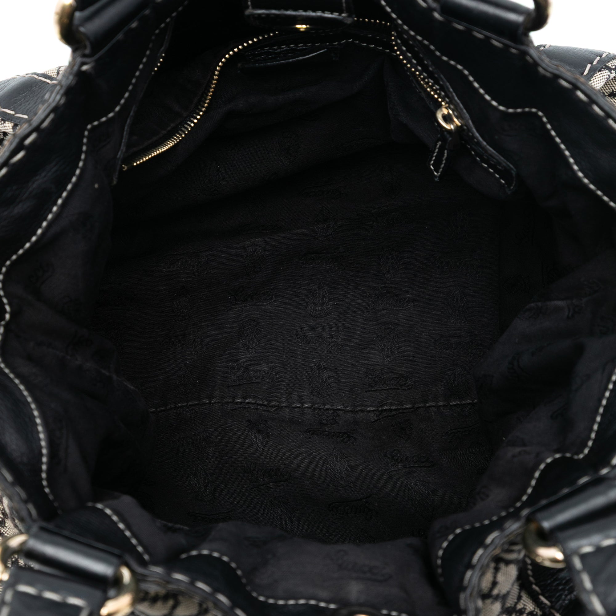 Diamante Canvas Crest Satchel - Image 4