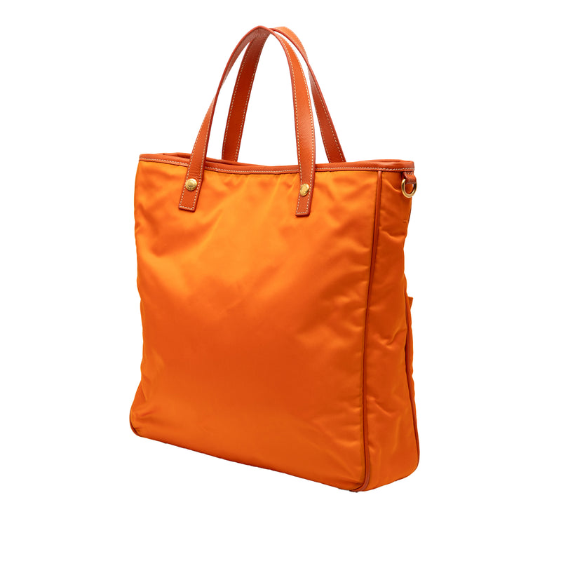 Saffiano Trimmed Tessuto Logo Oro Satchel - Image 2