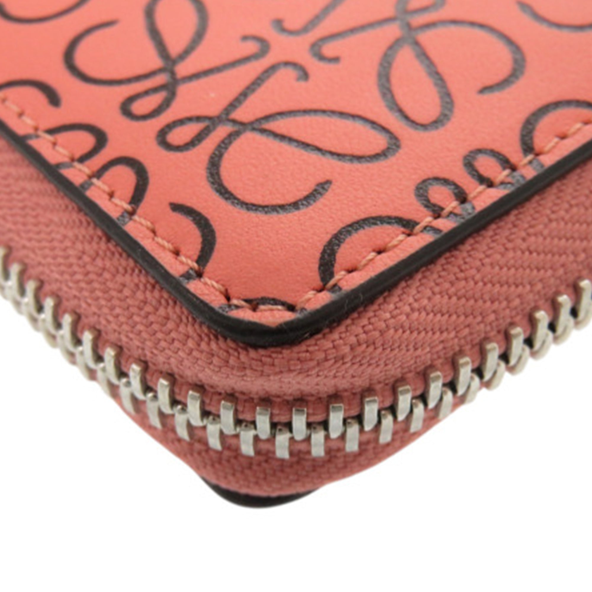 Leather Anagram Square Zip Wallet - Image 10