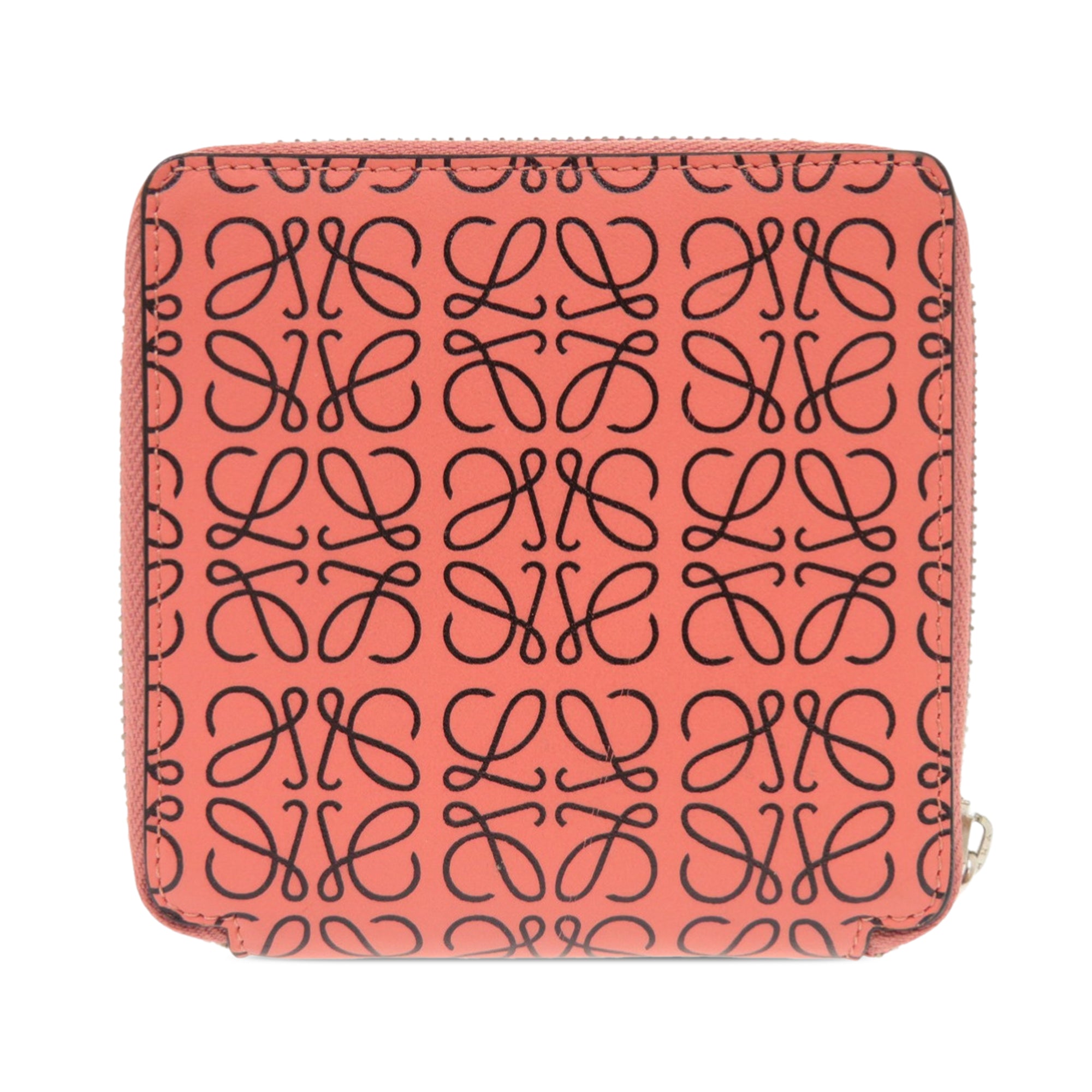 Leather Anagram Square Zip Wallet - Image 2