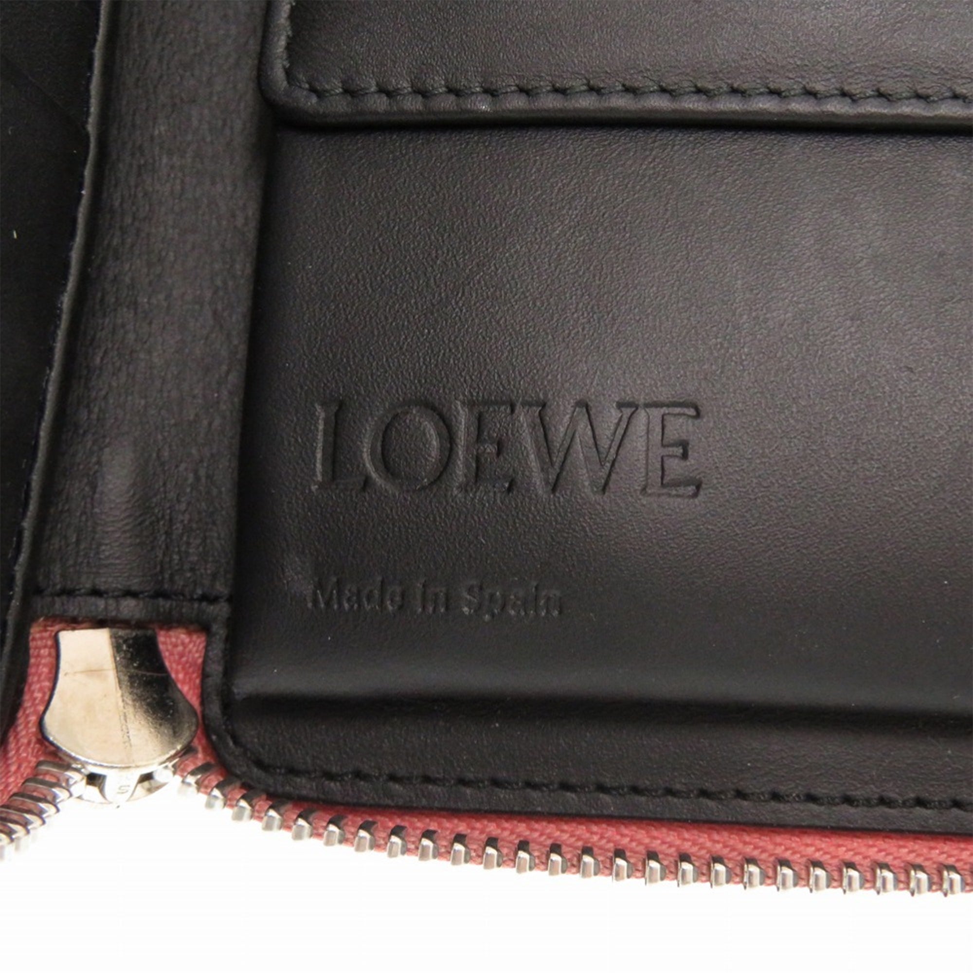 Leather Anagram Square Zip Wallet - Image 4