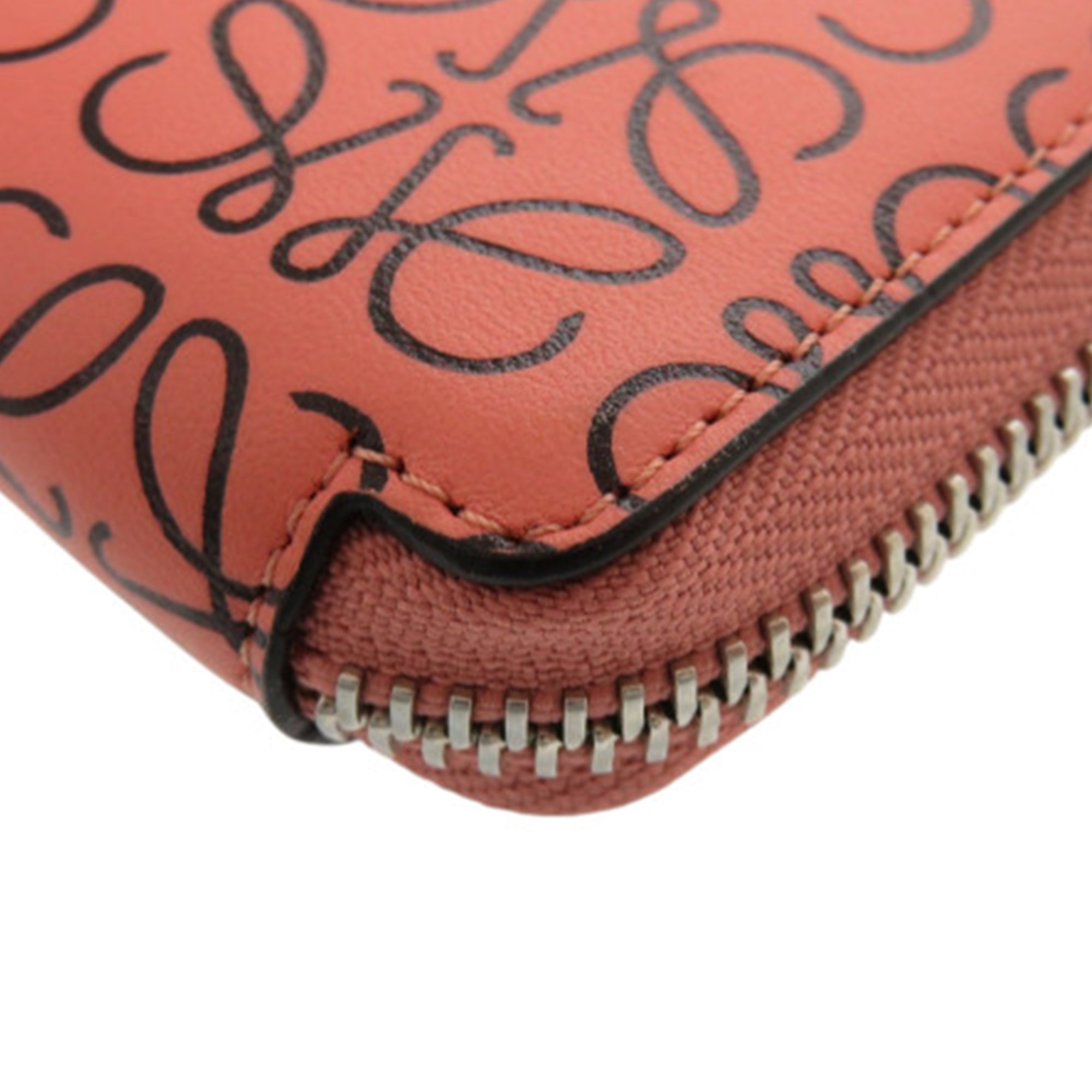 Leather Anagram Square Zip Wallet - Image 7