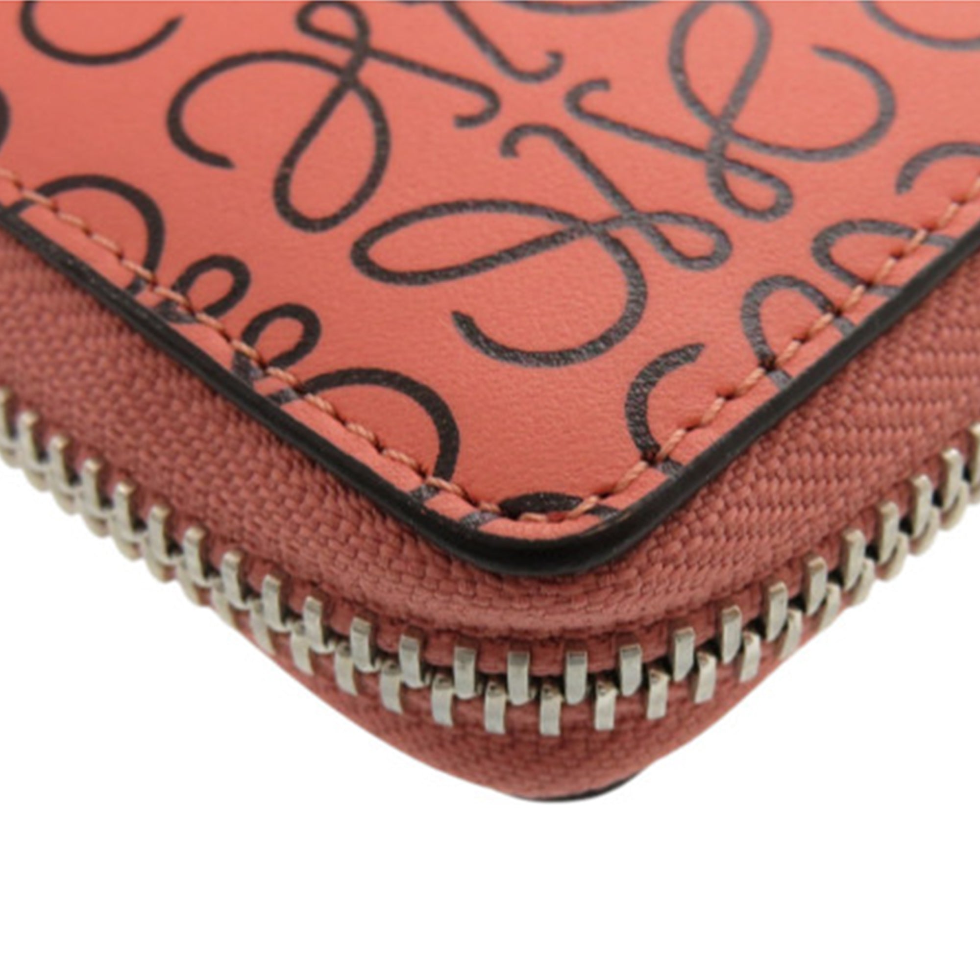 Leather Anagram Square Zip Wallet - Image 8