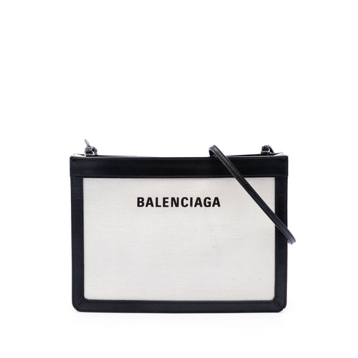Canvas Navy Pochette M Crossbody - Image 1