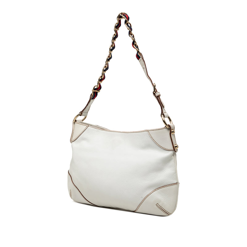 Calfskin Web Capri Ranch Kid Shoulder Bag - Image 2