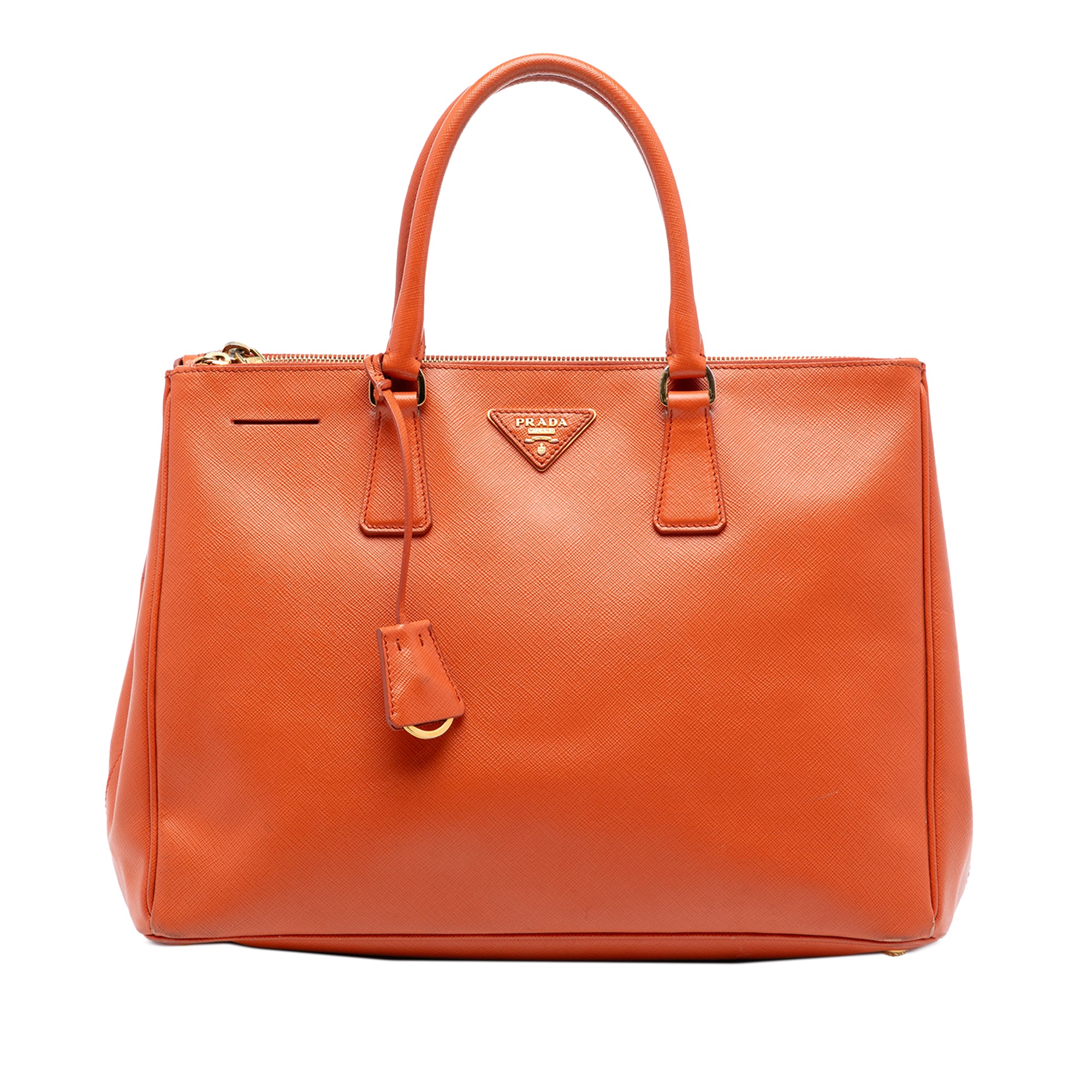 Medium Saffiano Lux Galleria Double Zip Satchel - Image 1