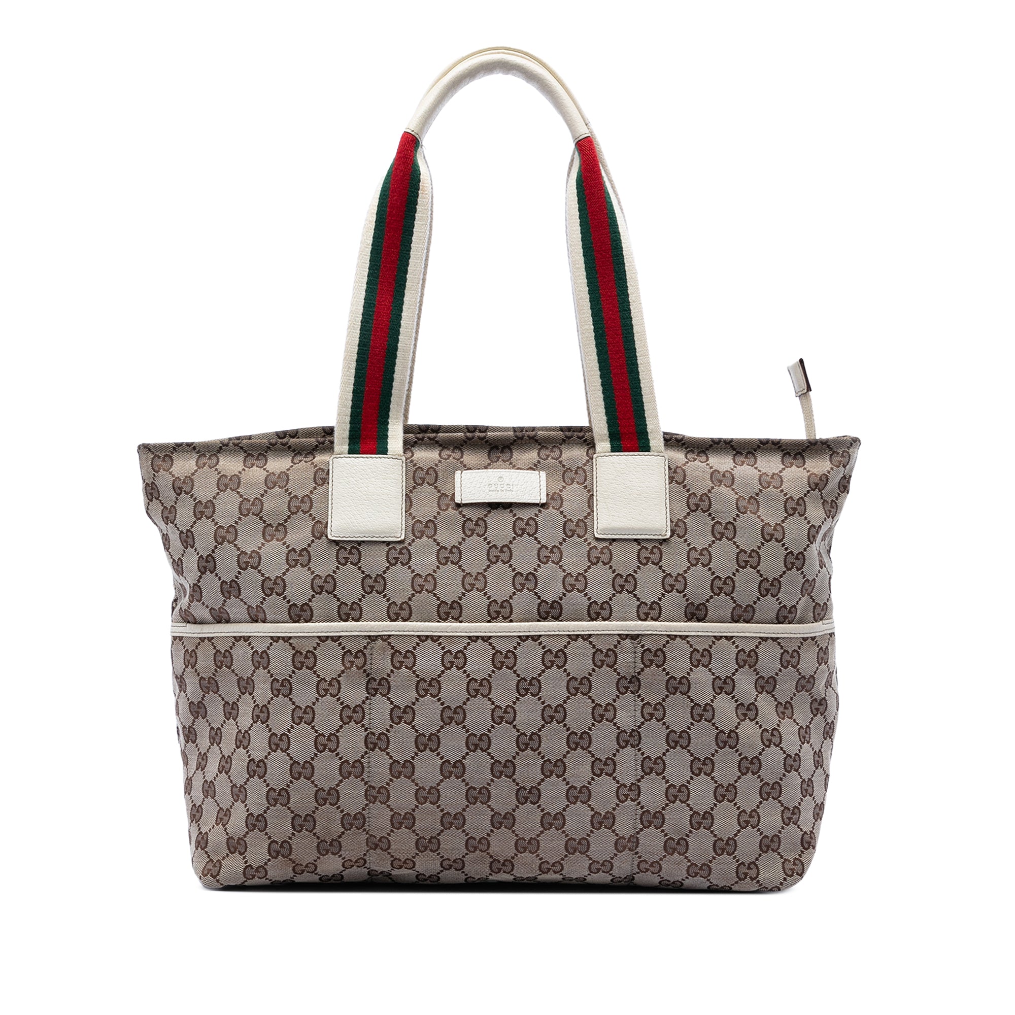 GG Canvas Web Tote - Image 1