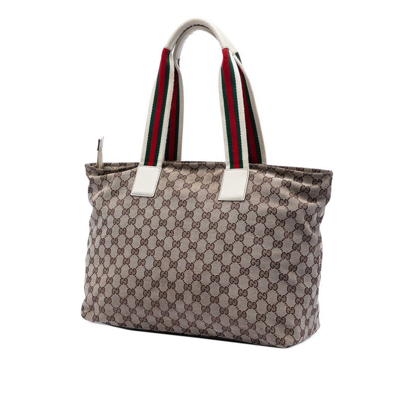 GG Canvas Web Tote - Image 2