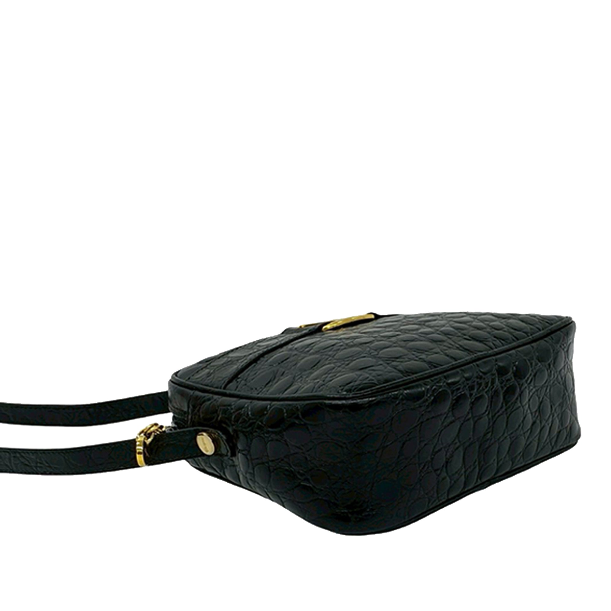 Croc Embossed Leather Vara Crossbody - Image 4