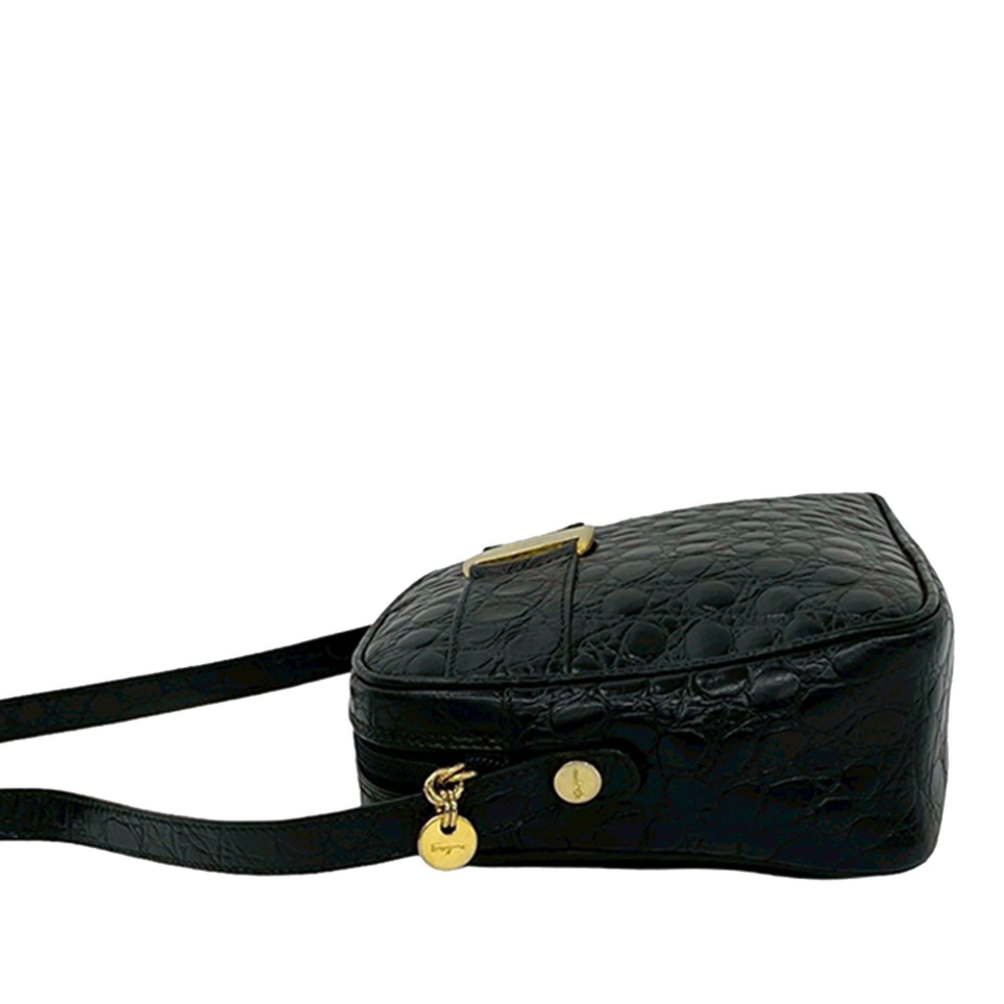Croc Embossed Leather Vara Crossbody - Image 6