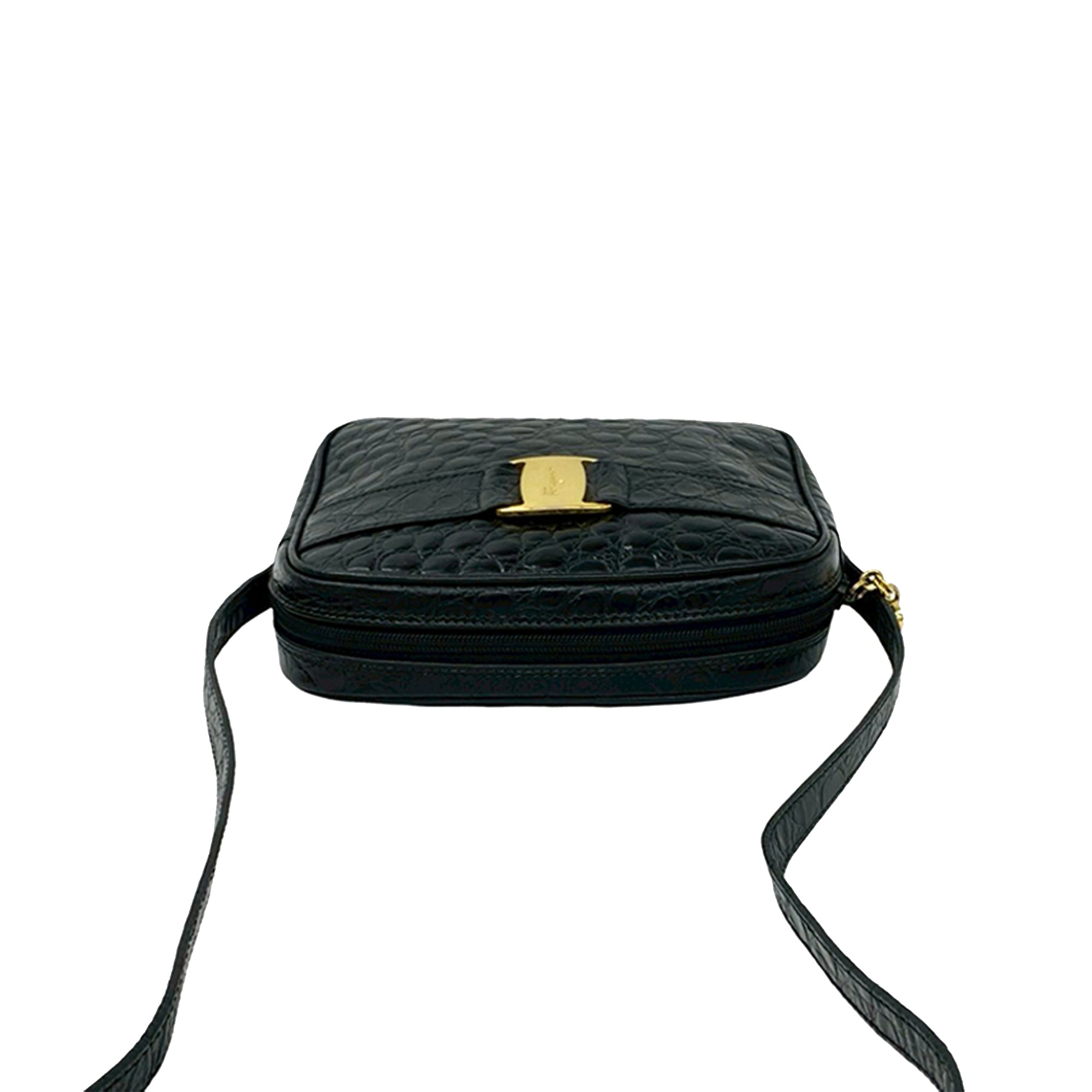 Croc Embossed Leather Vara Crossbody - Image 7