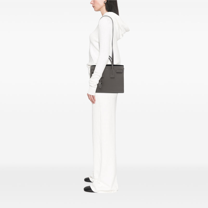 Small Grained Calfskin Sac De Jour Satchel - Image 6