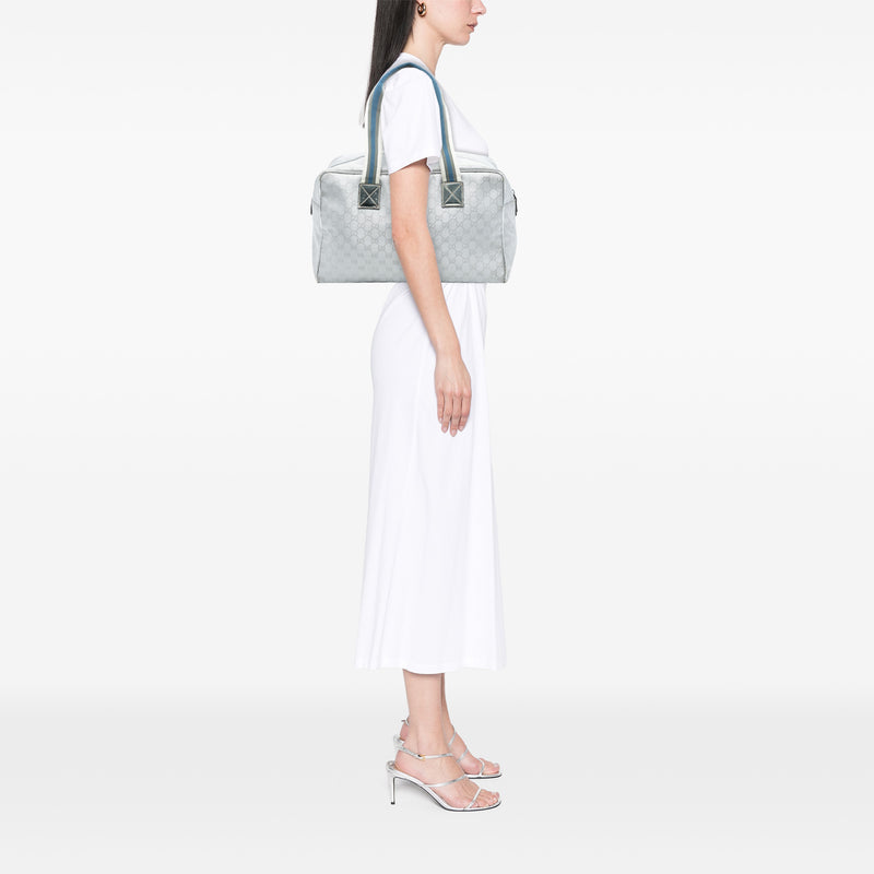 GG Canvas Web Travel Bag - Image 7
