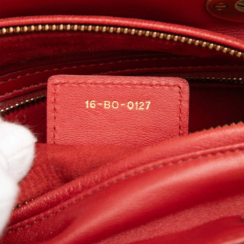 Medium Lambskin Cannage Studded Supple Lady Dior - Image 6