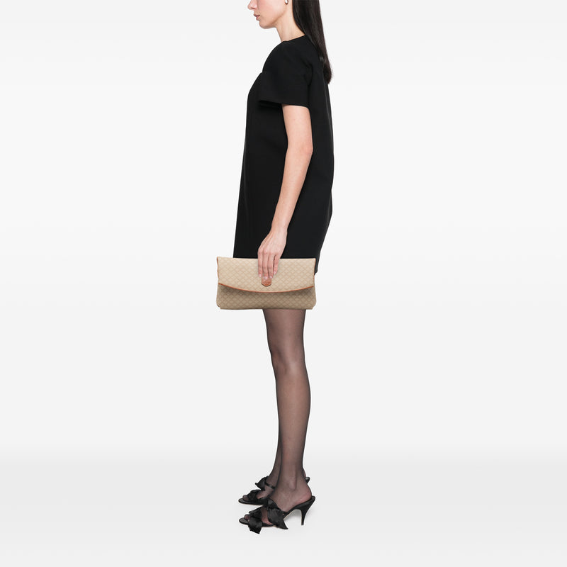 Macadam Coated Canvas Clutch - Image 8
