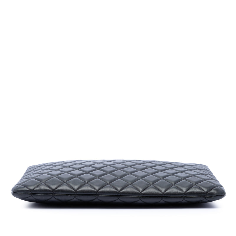 Large Quilted Lambskin O Case Clutch - Image 3
