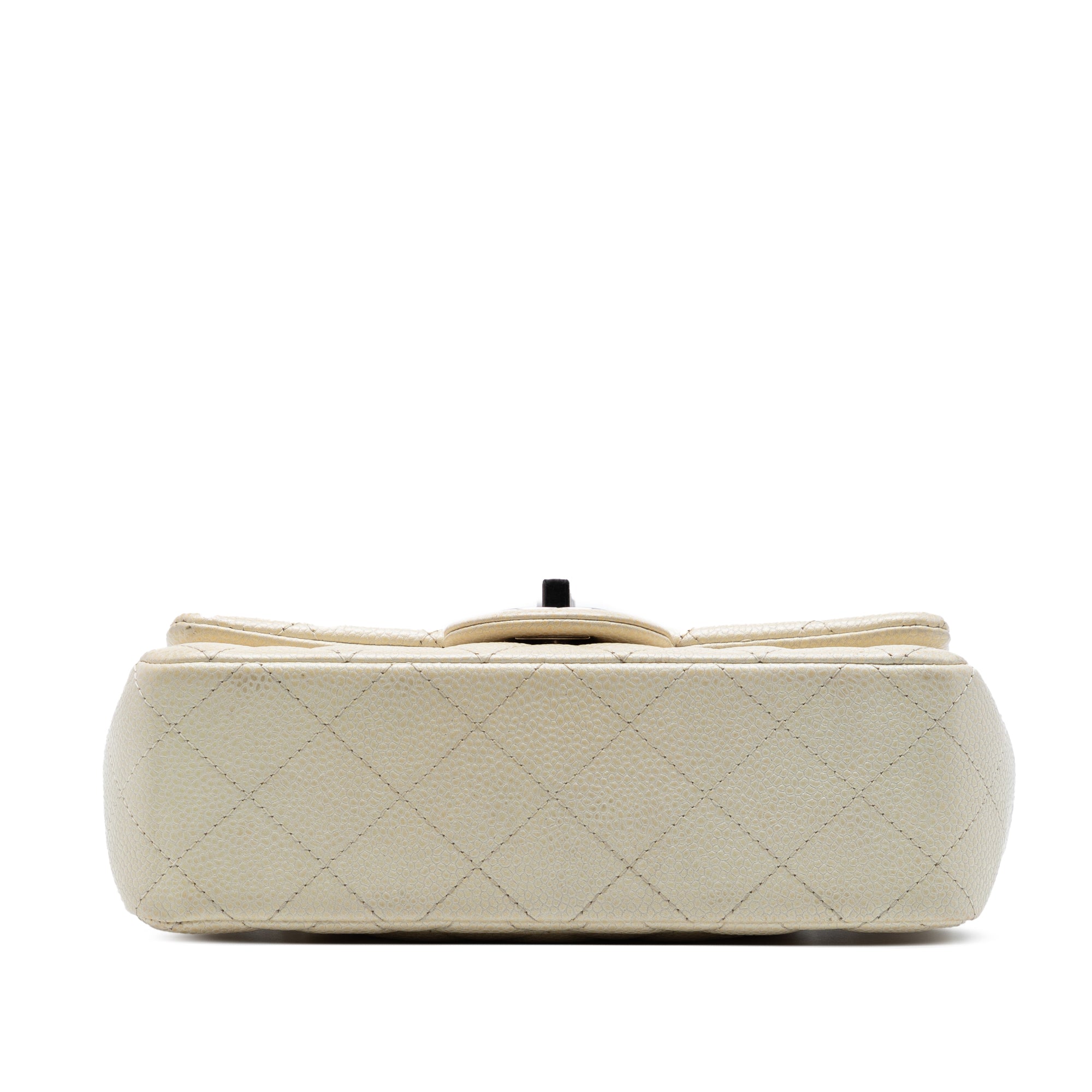 Mini Rectangular Classic Caviar Single Flap - Image 3