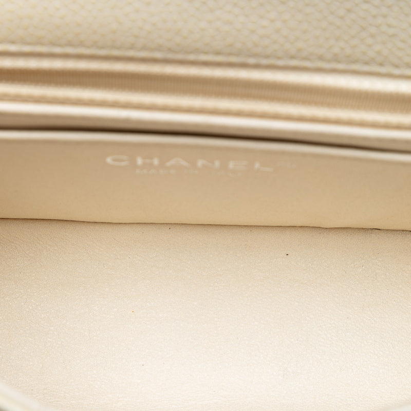 Mini Rectangular Classic Caviar Single Flap - Image 4