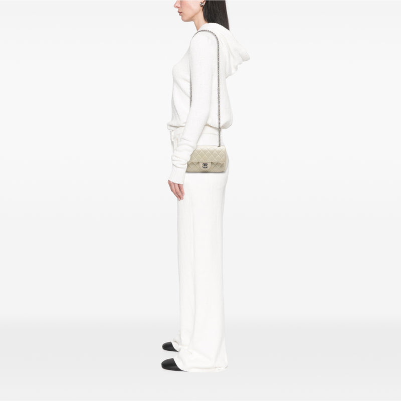 Mini Rectangular Classic Caviar Single Flap - Image 6
