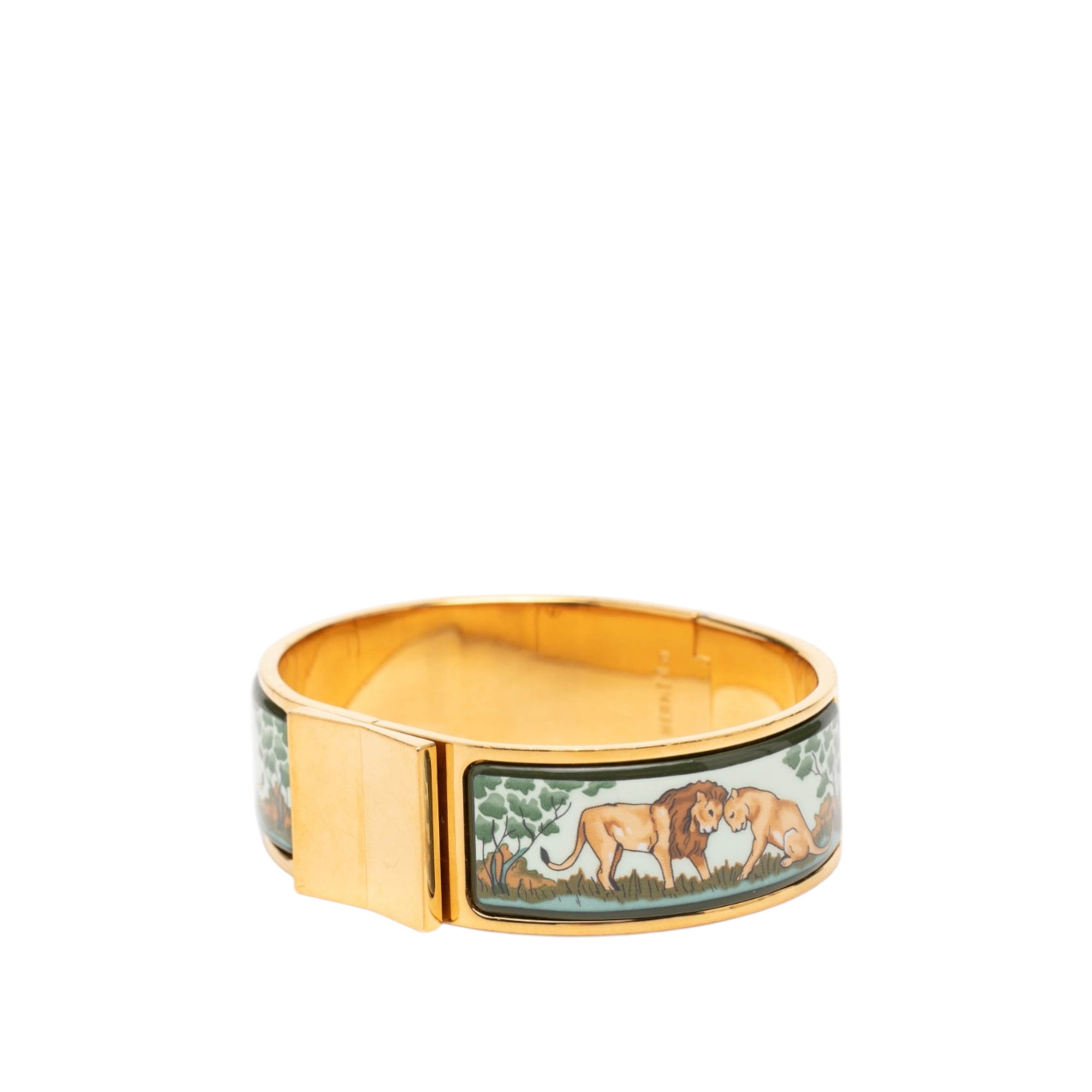 Wide Enamel Safari Loquet Bracelet PM - Image 2