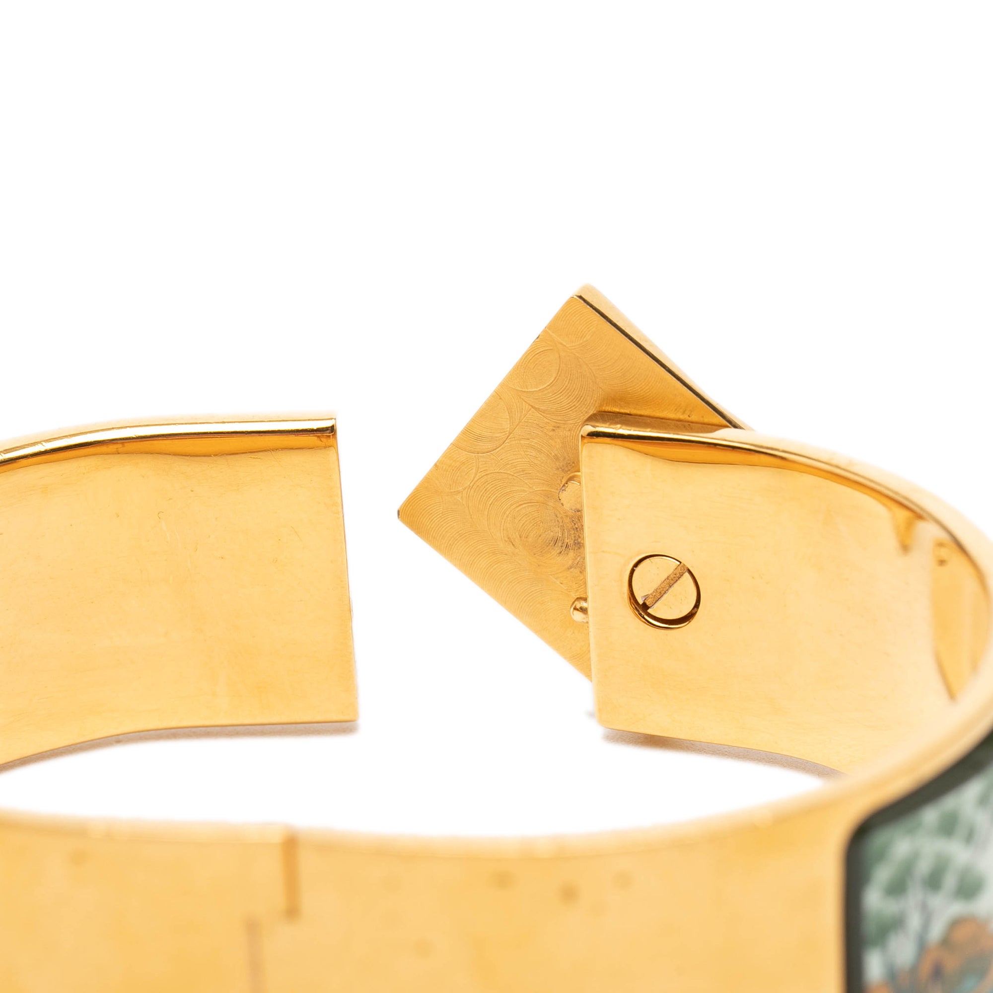 Wide Enamel Safari Loquet Bracelet PM - Image 5