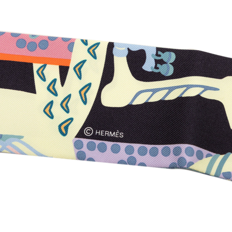 Fantaisie d Etriers Silk Twilly Scarf - Image 3