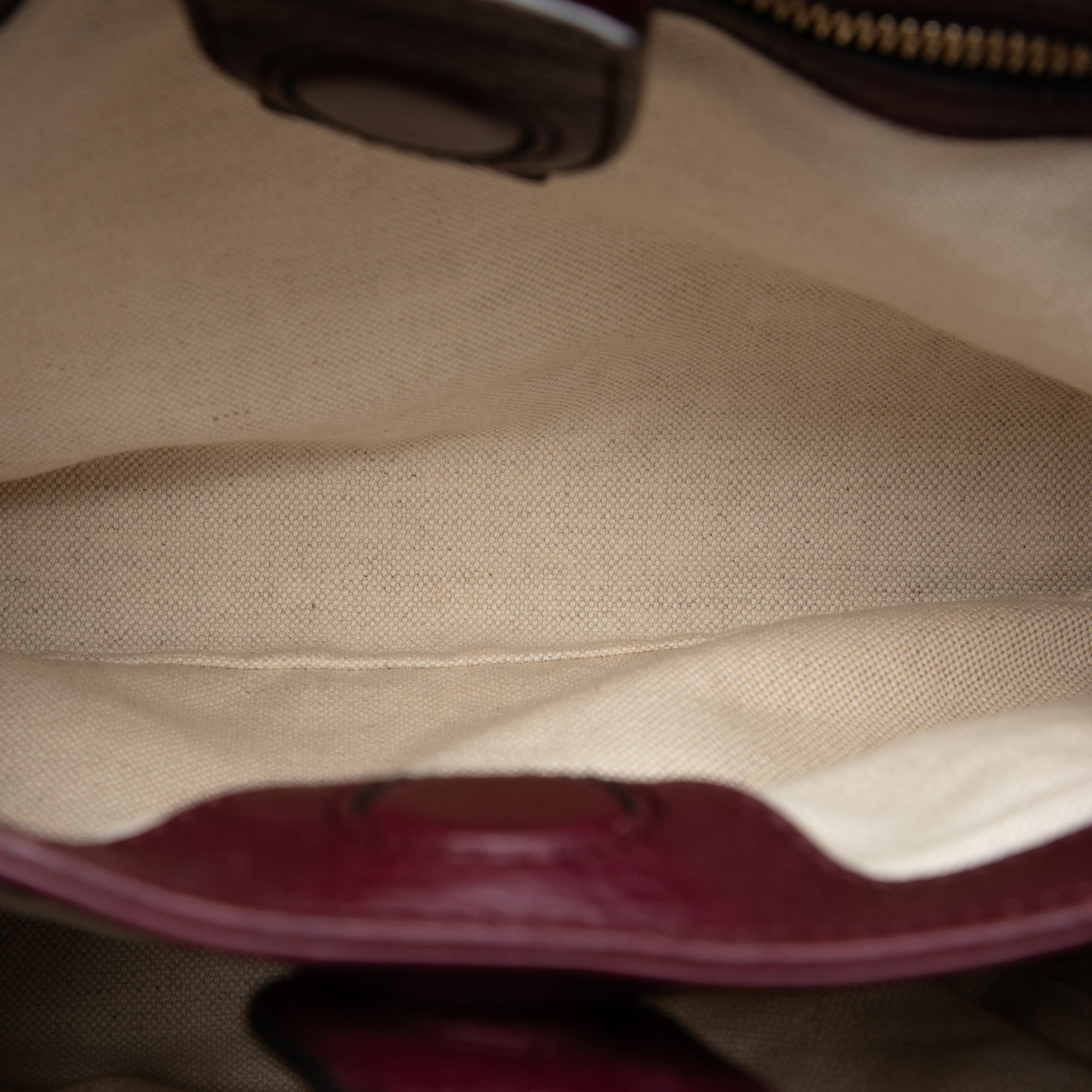 Small Calfskin Bamboo Shopper Satchel - Image 4