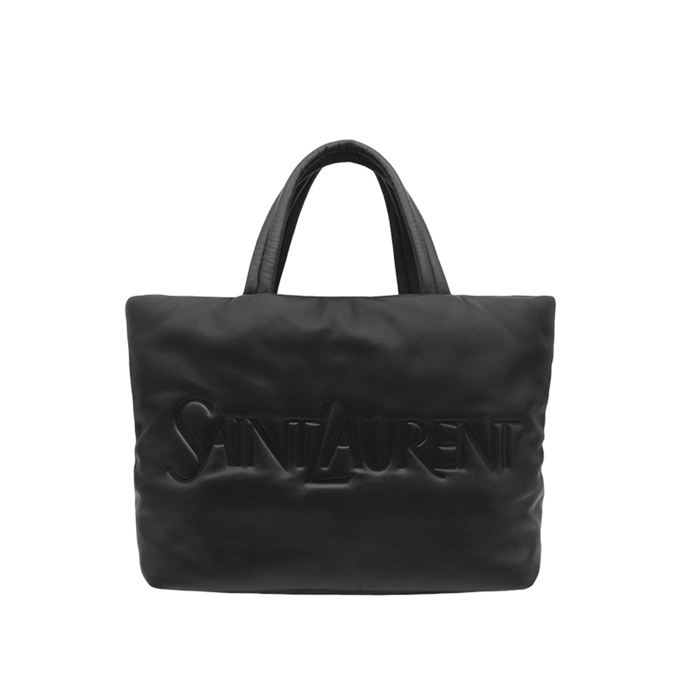 Lambskin Wide Puffer Tote - Image 1