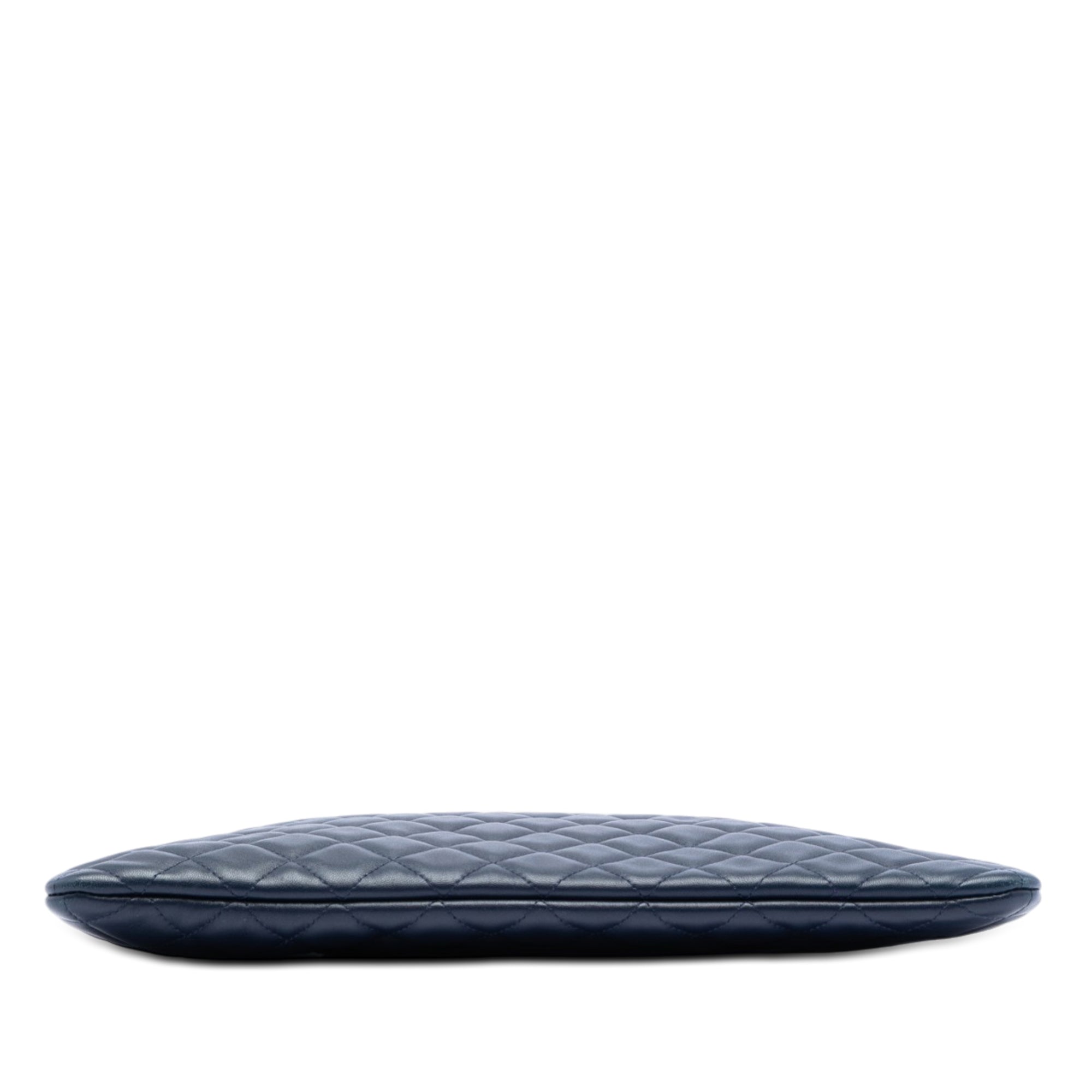 Large Quilted Lambskin Cosmo Charm O Case Clutch - Image 3
