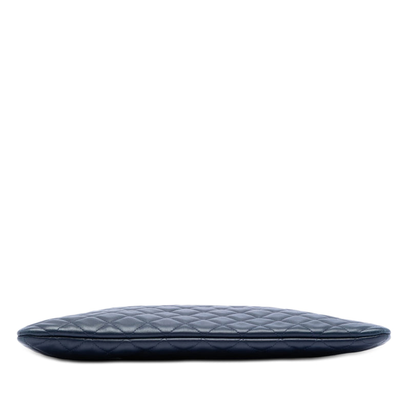 Large Quilted Lambskin Cosmo Charm O Case Clutch - Image 3