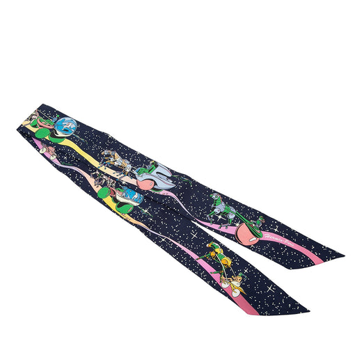 Space Derby Silk Twilly Scarf - Image 1