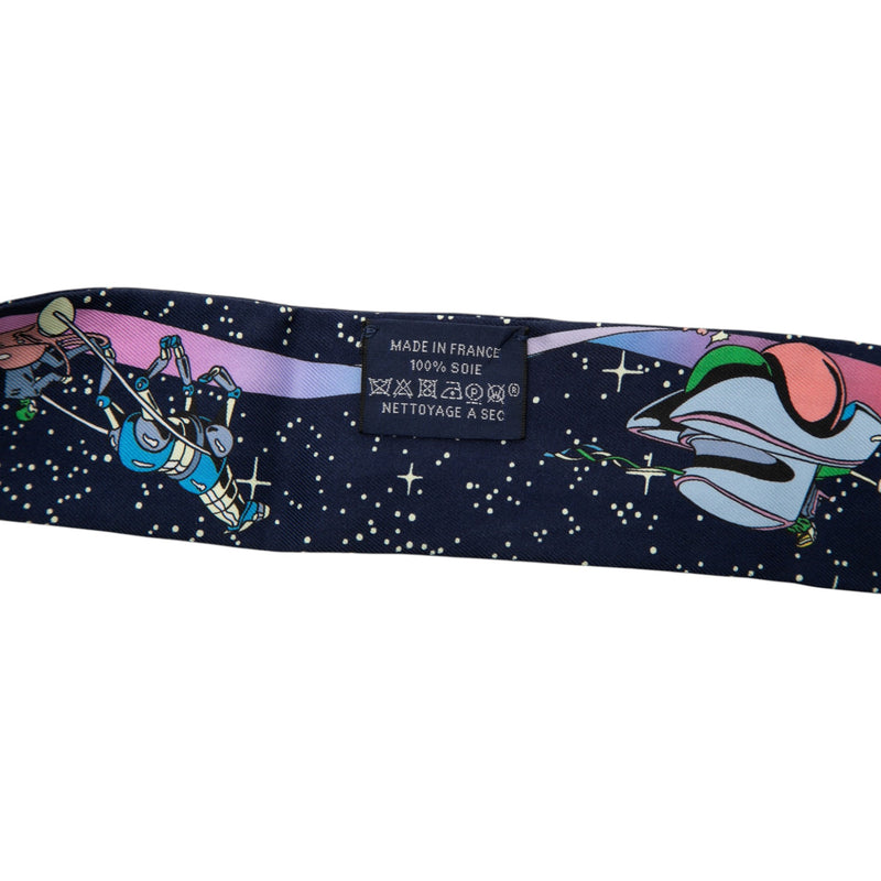 Space Derby Silk Twilly Scarf - Image 3