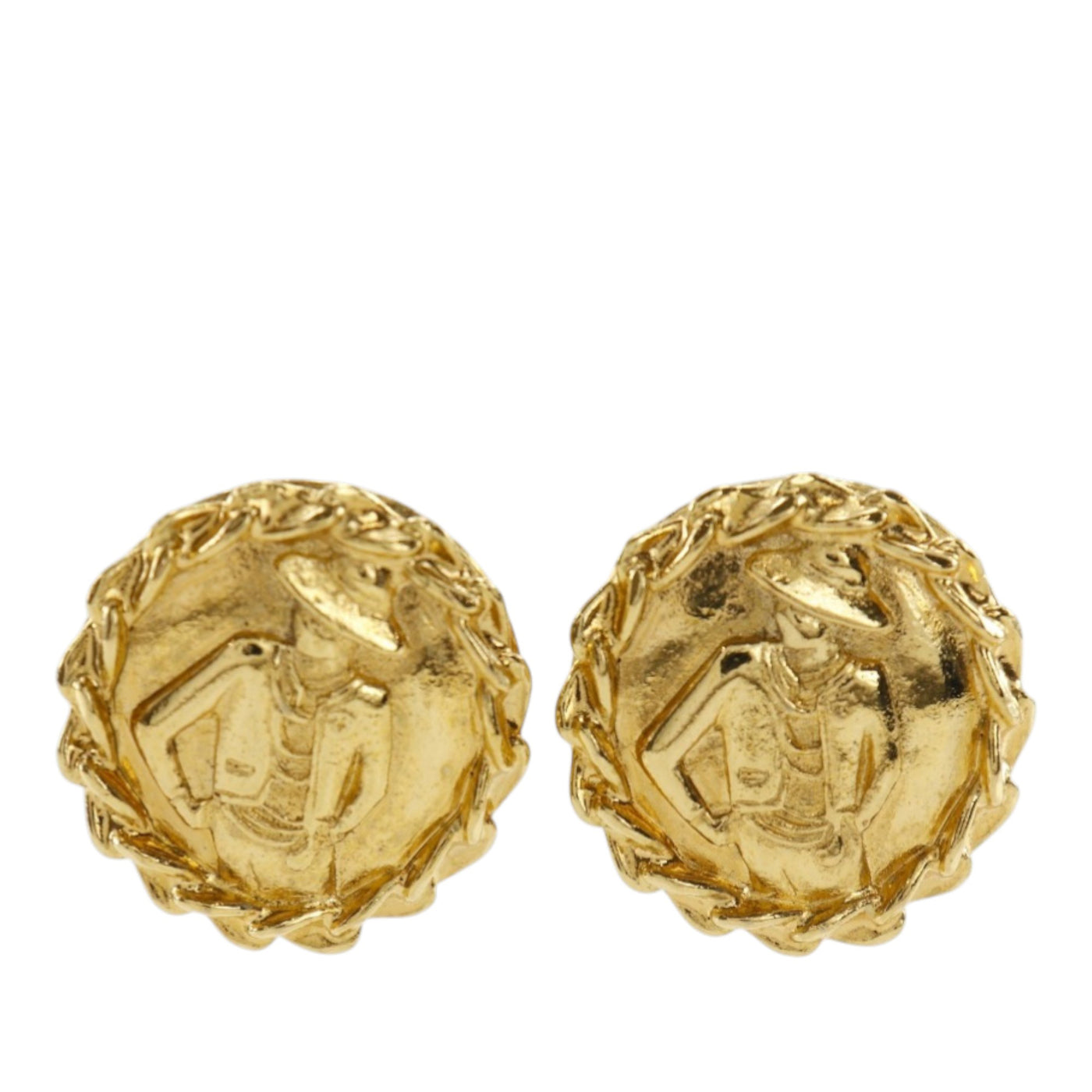 Gold Plated Mademoiselle Clip On Earrings - Image 1