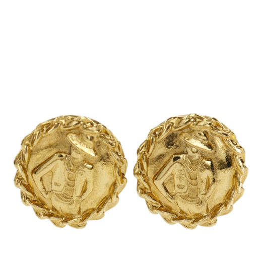 Gold Plated Mademoiselle Clip On Earrings - Image 1