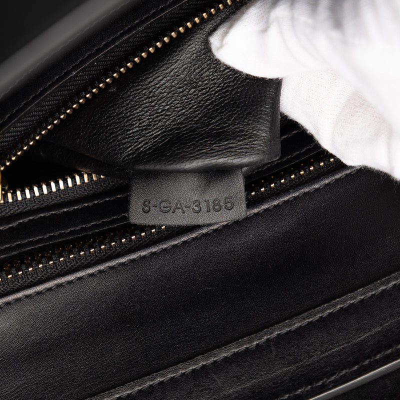 Micro Tricolor Canvas and Leather Luggage Tote - Image 6