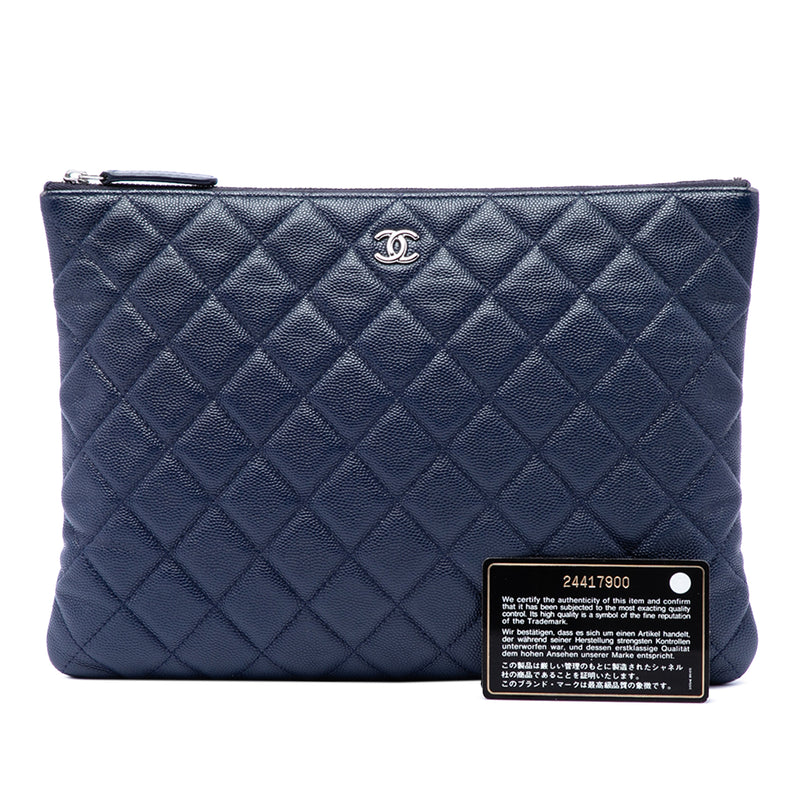 Medium Quilted Caviar O Case Clutch - Image 7