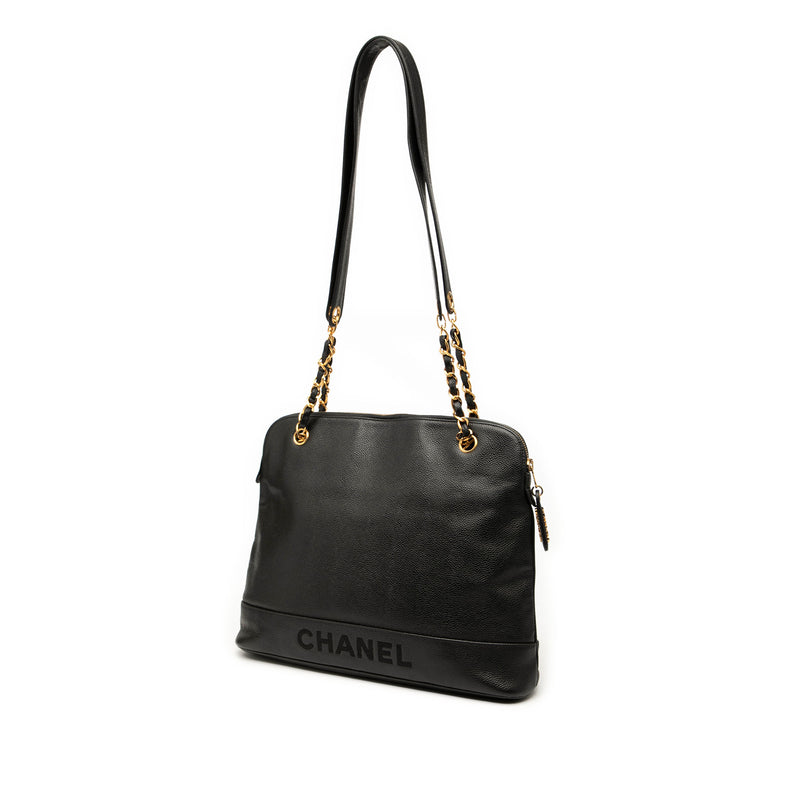 Caviar Logo Chain Shoulder Bag - Image 2