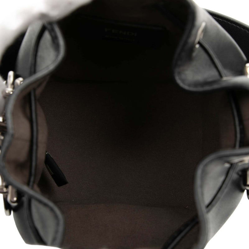 Mini Leather Pearl Mon Tresor Bucket Bag - Image 4