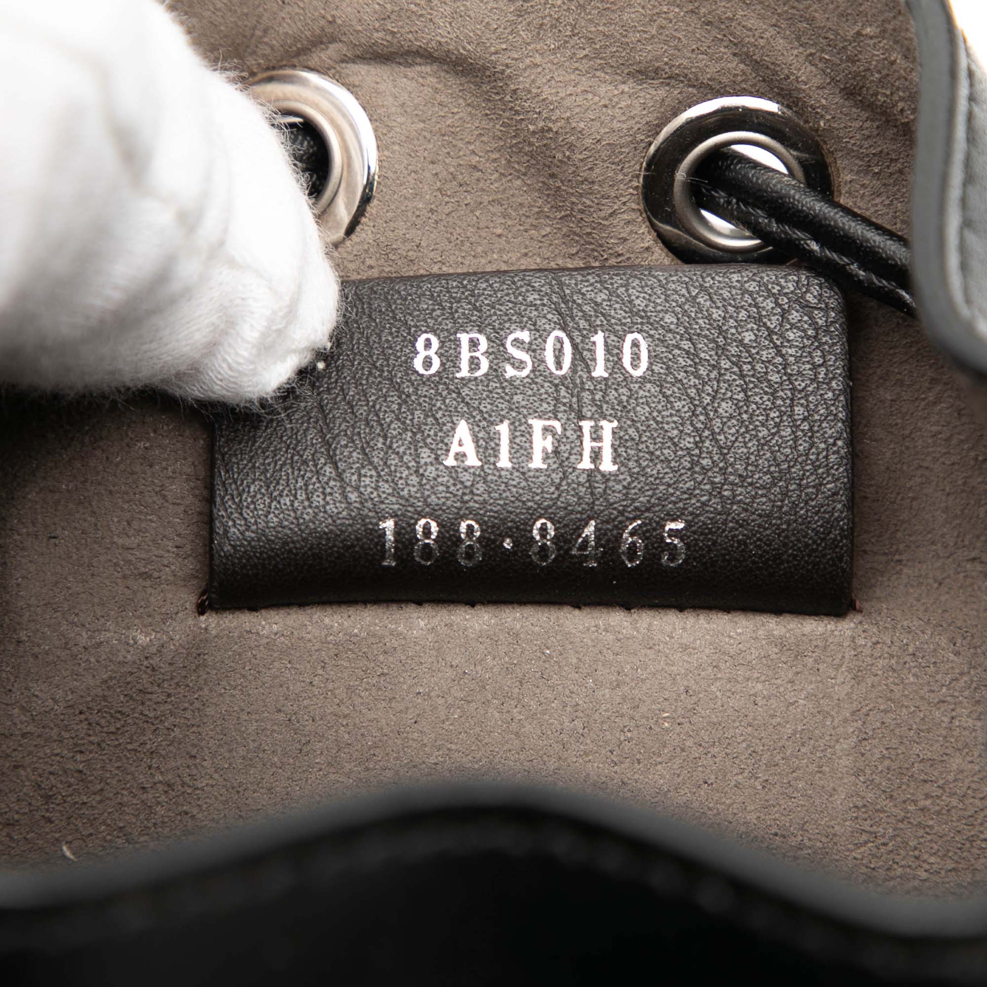 Mini Leather Pearl Mon Tresor Bucket Bag - Image 7