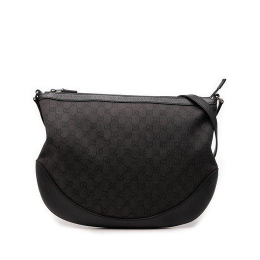 Large GG Denim Half Moon Crossbody - Image 1