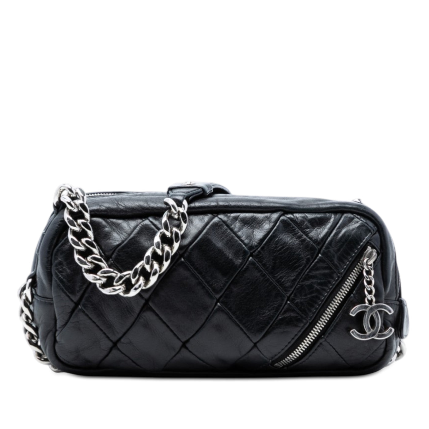 Quilted Lambskin Chain Shoulder Bag - Image 1