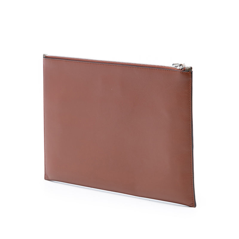 Leather Anagram Flat Pouch - Image 2