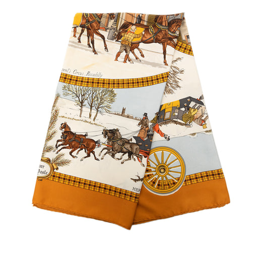 L Hiver En Poste Silk Scarf 90 - Image 1