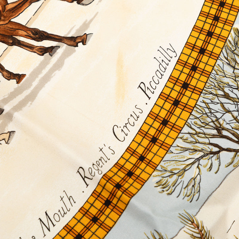 L Hiver En Poste Silk Scarf 90 - Image 4