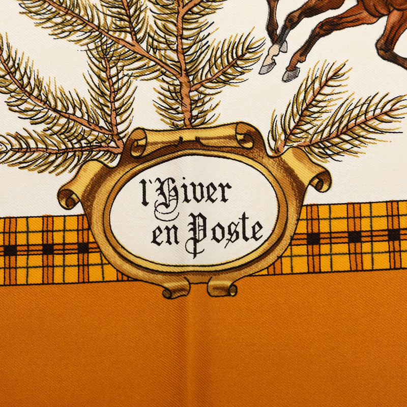 L Hiver En Poste Silk Scarf 90 - Image 5